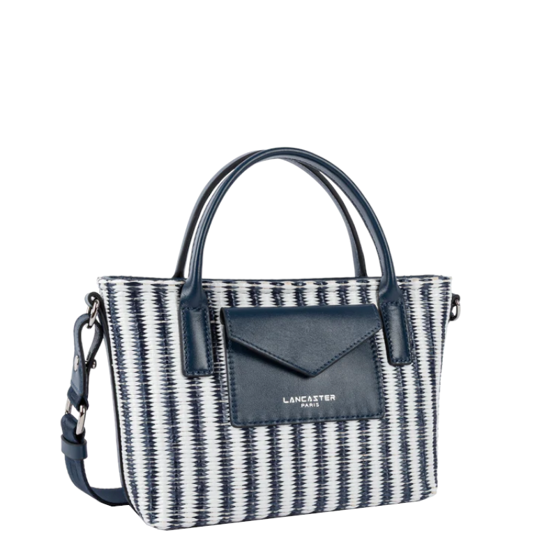 Mini sac cabas main KBA Marinière Osier   – Lancaster