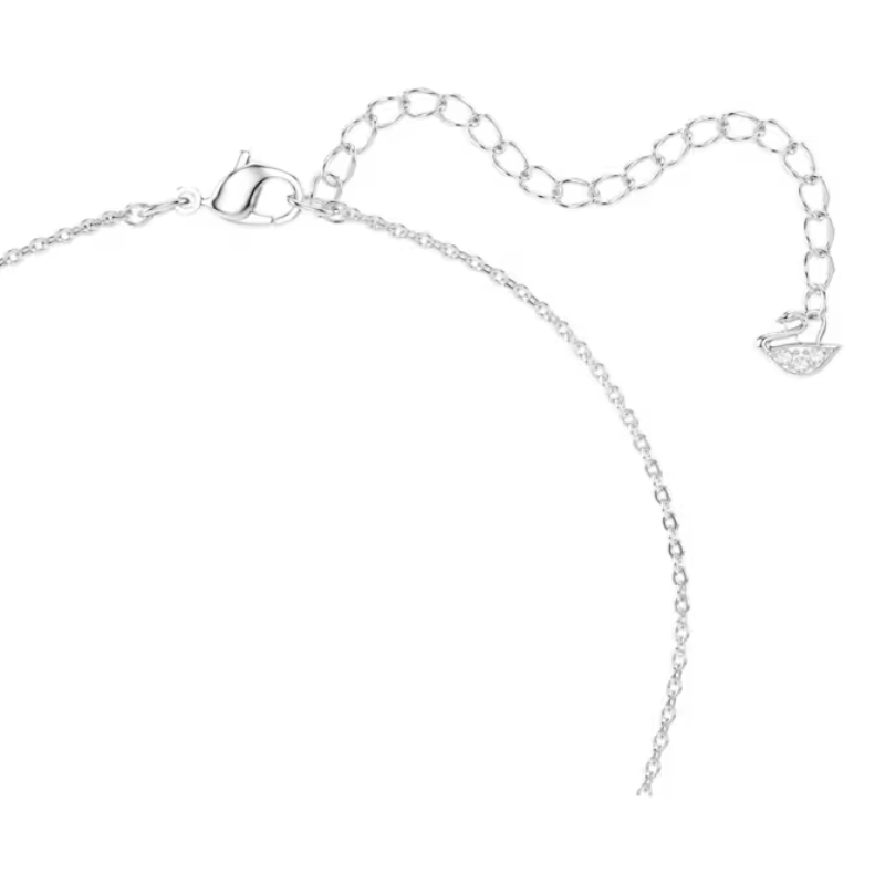 Pendentif Una Angelic Taille ronde, Blanc, Métal rhodié – Swarovski