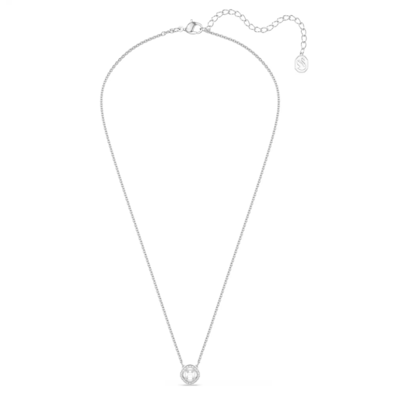 Pendentif Una Angelic Tailles variées, Blanc, Métal rhodié – Swarovski