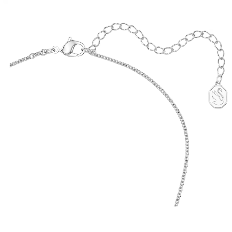 Pendentif Una Angelic Tailles variées, Blanc, Métal rhodié – Swarovski