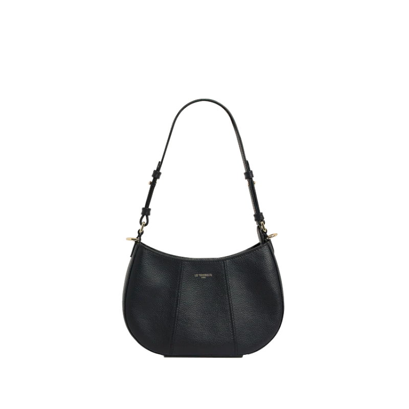 Petit sac demi-lune en cuir grainé Juliette Le Tanneur