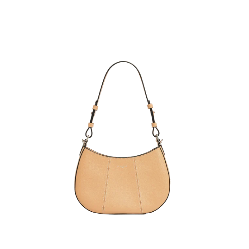 Petit sac demi-lune en cuir grainé Juliette Le Tanneur