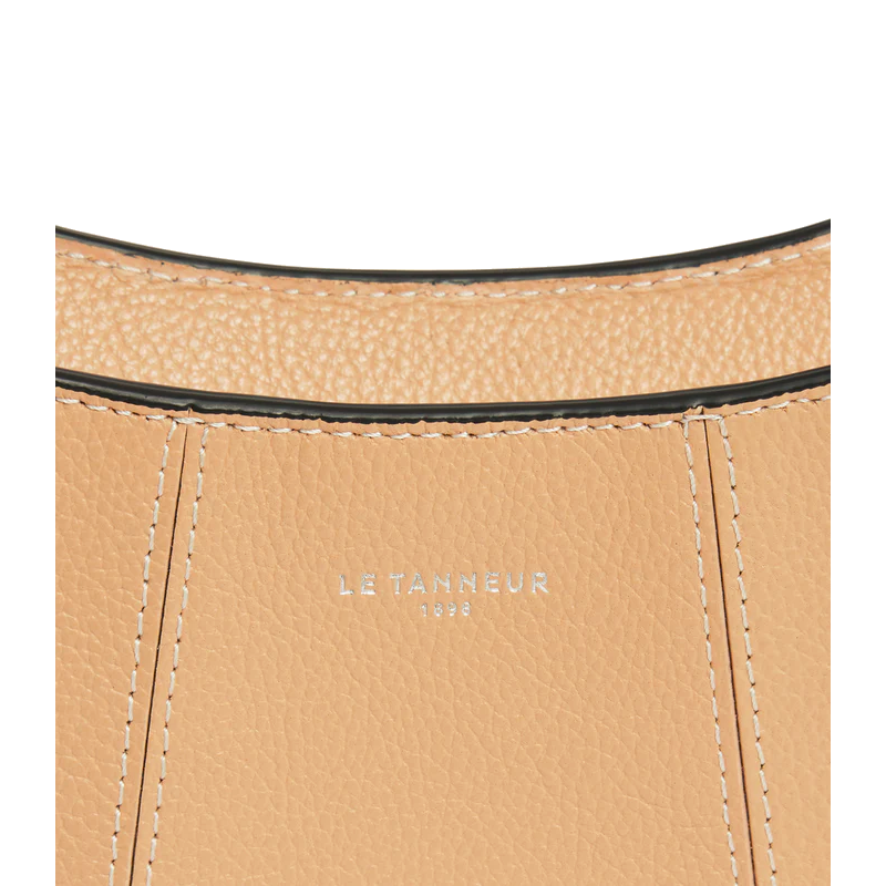 Petit sac demi-lune en cuir grainé Juliette Le Tanneur