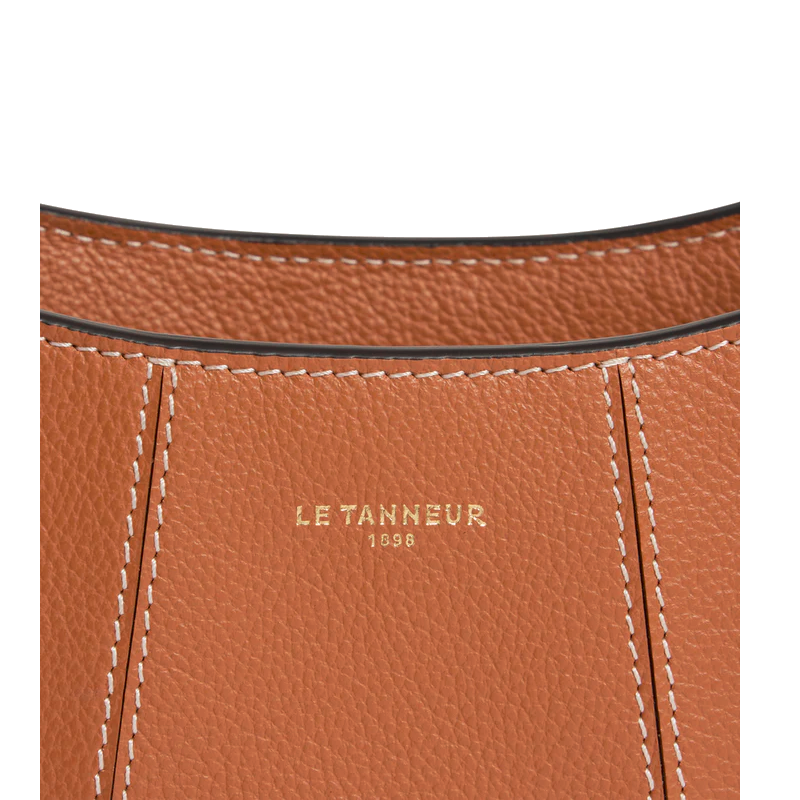 Petit sac demi-lune en cuir grainé Juliette Le Tanneur