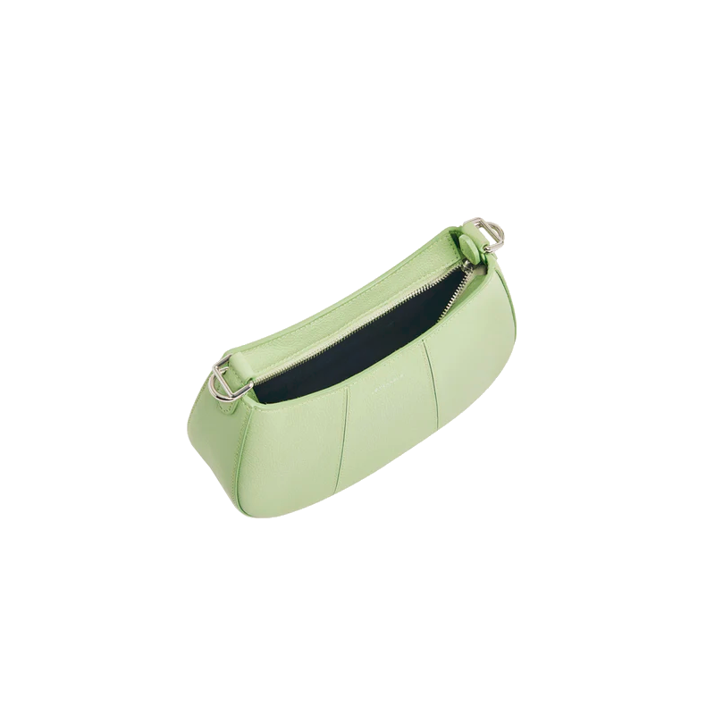 Petit sac demi-lune en cuir grainé Juliette Le Tanneur