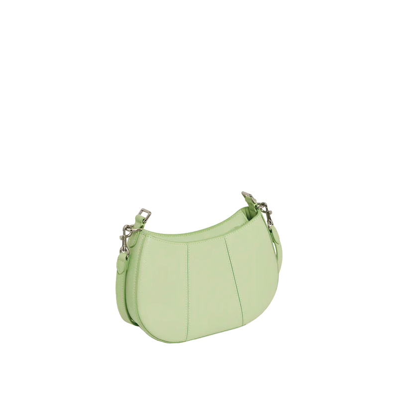 Petit sac demi-lune en cuir grainé Juliette Le Tanneur