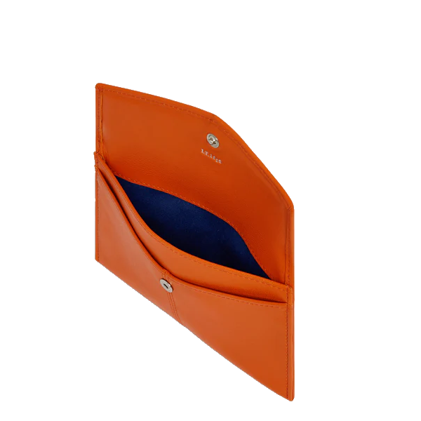 Pochette enveloppe MM en cuir lisse Charlotte Le Tanneur