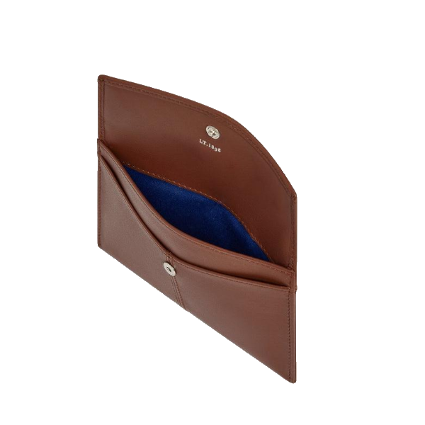 Pochette enveloppe MM en cuir lisse Charlotte Le Tanneur