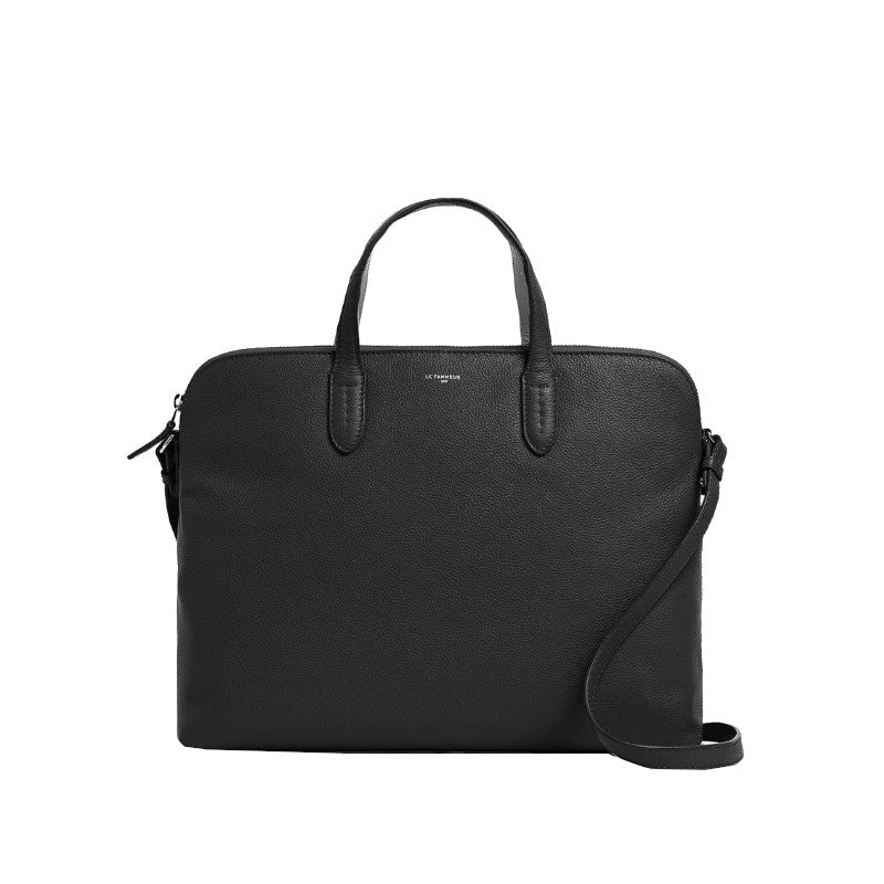 Porte documents 1 soufflet 15" en cuir grainé Sophie Le Tanneur