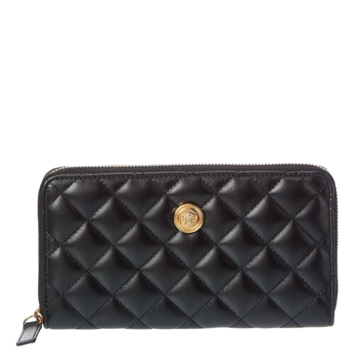 Portefeuille en cuir matelassé – Versace