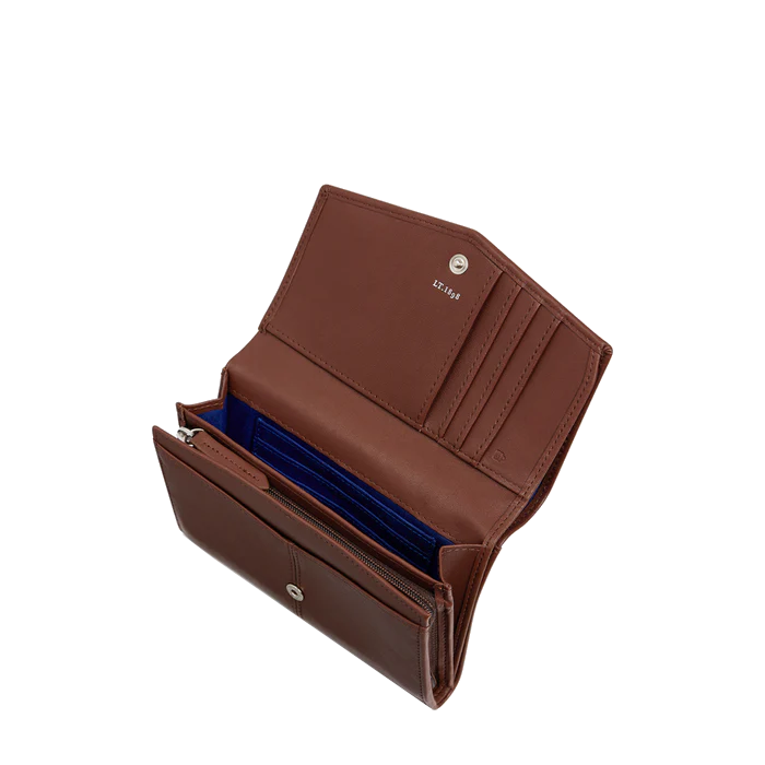 Portefeuille moyen modèle en cuir lisse Charlotte Le Tanneur