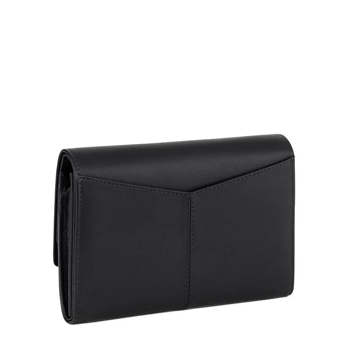 Portefeuille moyen modèle en cuir lisse Charlotte Le Tanneur