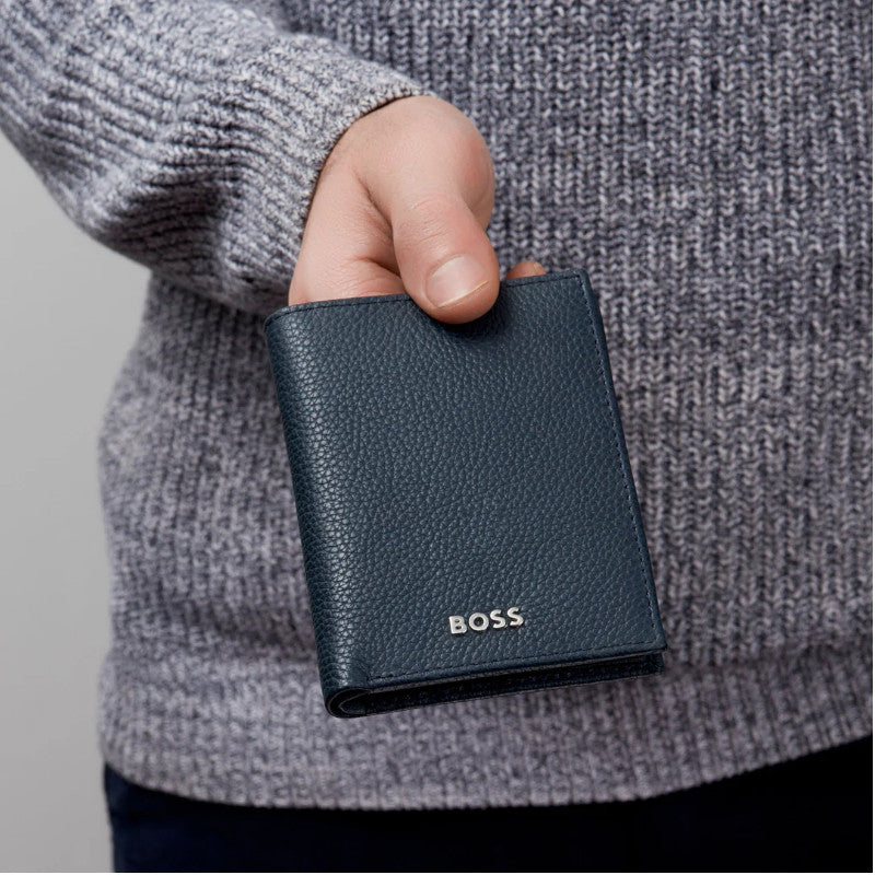 Portefeuille vertical porte-monnaie avec flap Classic Grainé – Hugo Boss