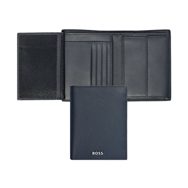 Portefeuille vertical porte-monnaie avec flap Classic Grainé – Hugo Boss