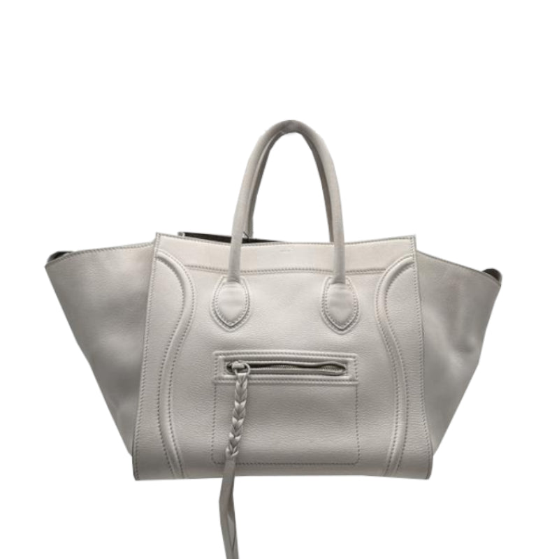 Sac à main Céline Luggage Phantom Blanc PM