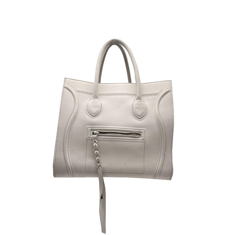 Sac à main Céline Luggage Phantom Blanc PM