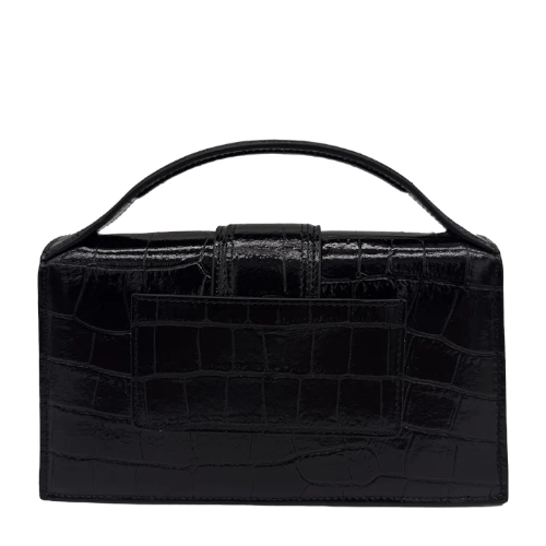 Sac à main avec bandoulière réglable le grand Bambino croco – Jacquemus