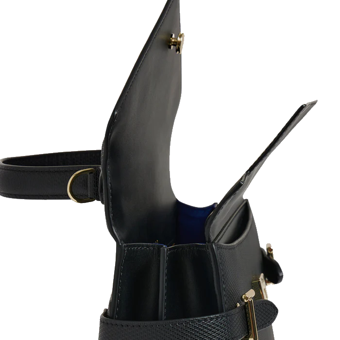 Sac à main double rabat moyen modèle en cuir signature T Juliette MM Le Tanneur