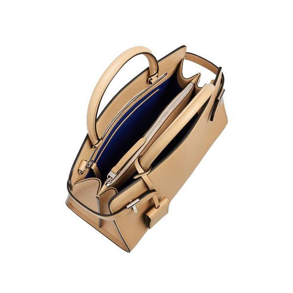 Sac à main moyen modèle Emilie en cuir grainé Le Tanneur