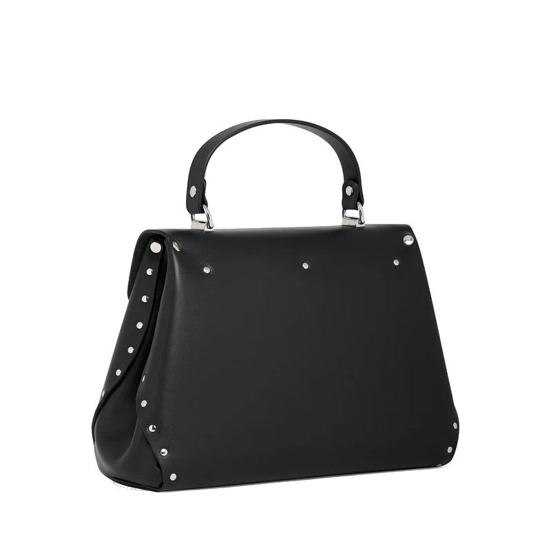 Sac à main moyen modèle en cuir lisse Le Tanneur