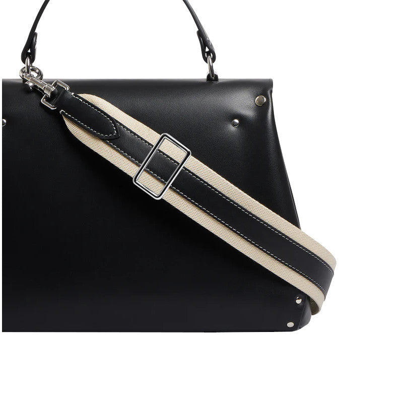 Sac à main moyen modèle en cuir lisse Le Tanneur