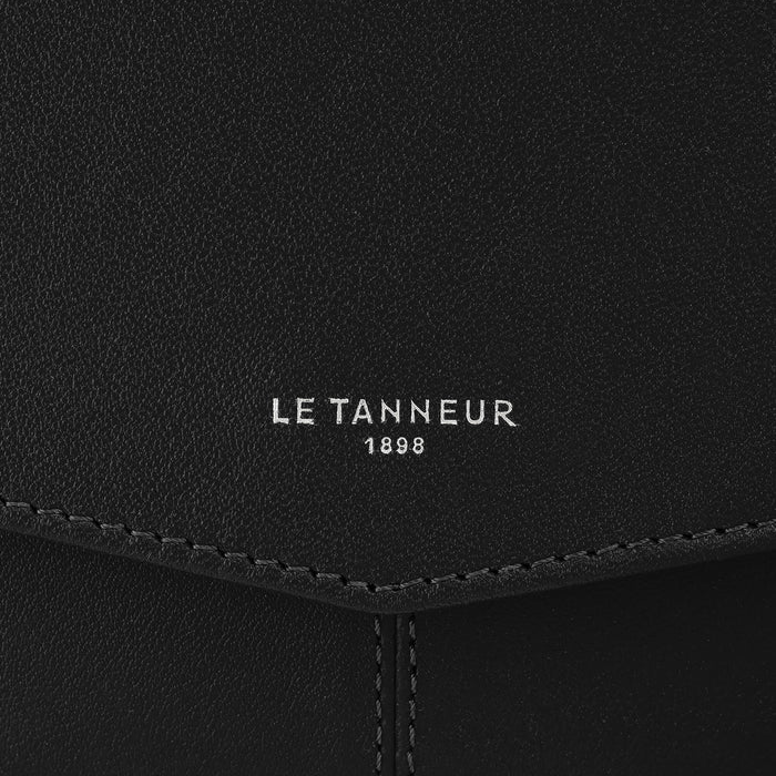 Sac pochette avec bandoulière amovible en cuir lisse Charlotte Le Tanneur
