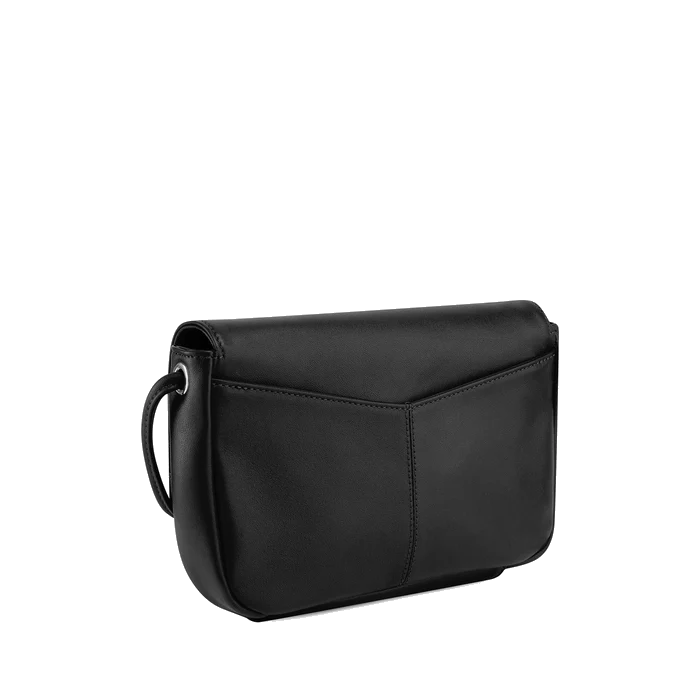 Sac pochette avec bandoulière amovible en cuir lisse Charlotte Le Tanneur