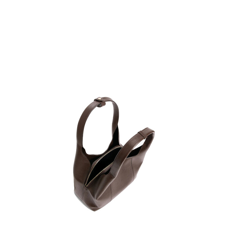 Sac porté épaule Juliette MM en cuir grainé - Le Tanneur