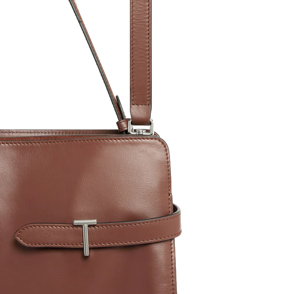 Sac porté épaule modèle maxi en cuir lisse et nubuck Le Tanneur