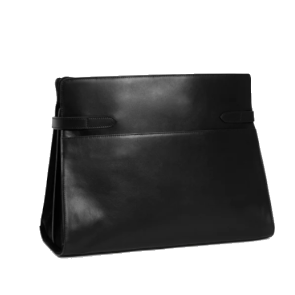 Sac porté épaule modèle maxi en cuir lisse et nubuck Le Tanneur
