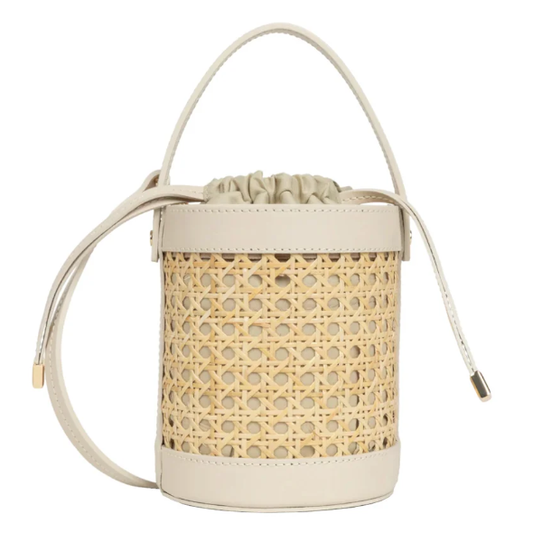 Cannage Rattan Bucket Bag – Lancaster 