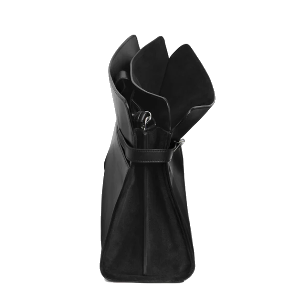 Sac porté épaule modèle maxi en cuir lisse et nubuck Le Tanneur