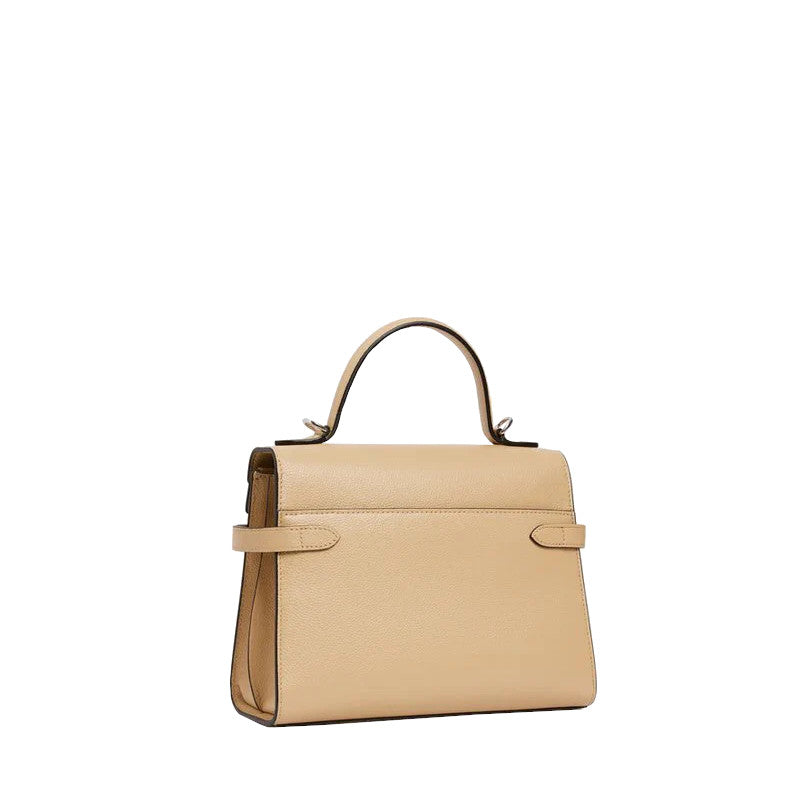 Petit sac à main double rabat en cuir grainé  Le Tanneur