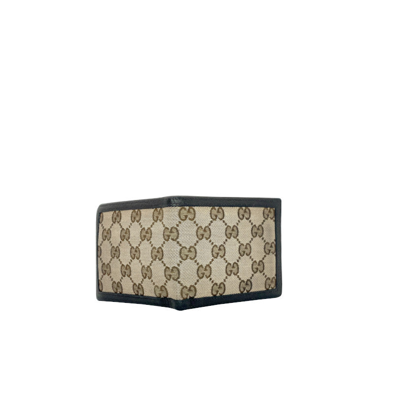 Portefeuille Gucci Toile GG Marron Cuir Noir