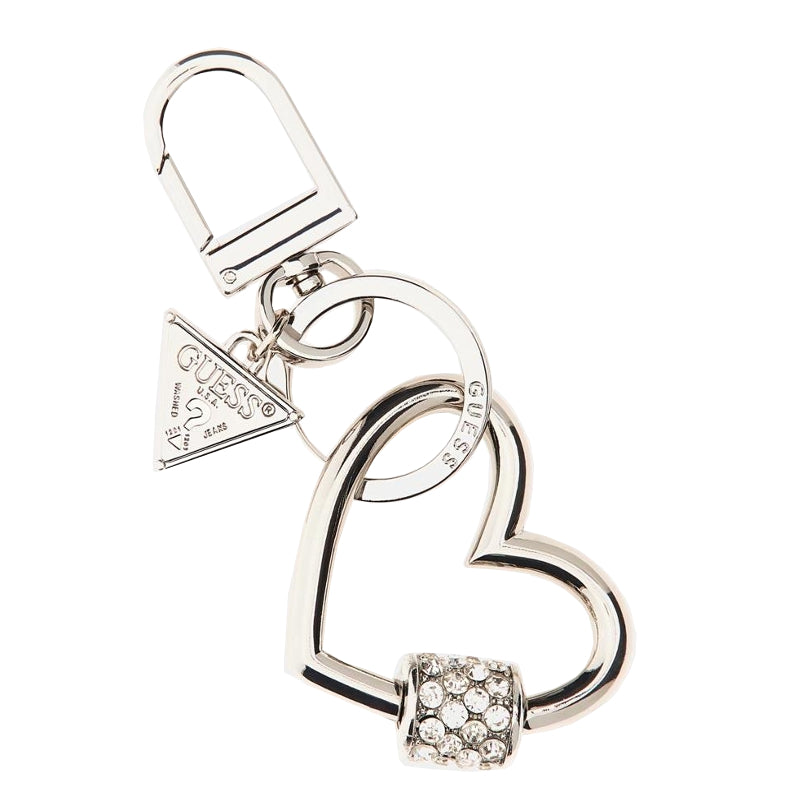 Porte-clés cœur logo triangle – Guess