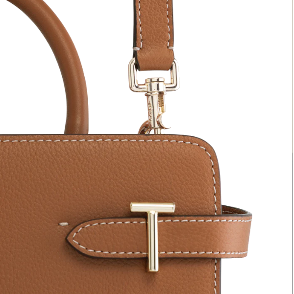Sac à main moyen modèle Emilie en cuir grainé Le Tanneur